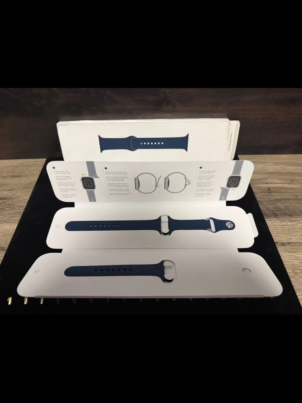 Apple Watch Sport Band in Abyss Blue (Model: MKUW3AM/A) 42mm, 45mm, 46mm, 49mm